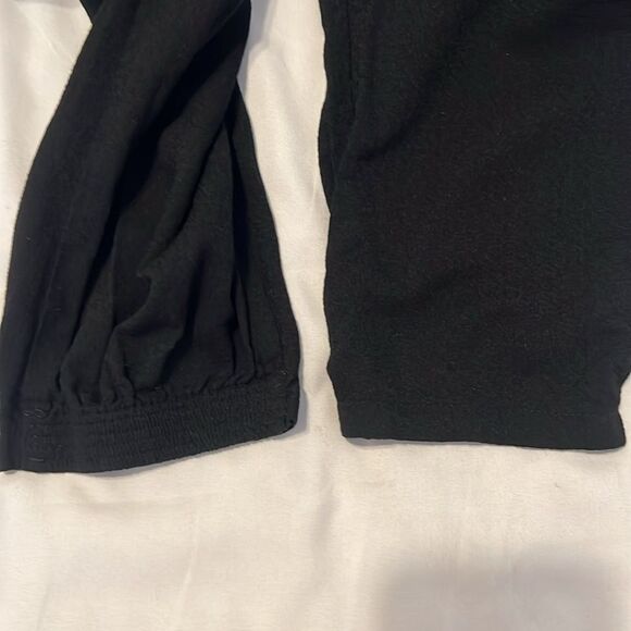 Zara szS black sleeveless faux wrap front elastic waist and ankle jumpsuit GUC - Picture 7 of 9